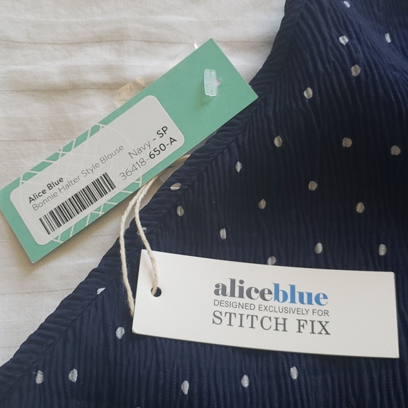 Petite Polka Dot Halter Blouse from Stitch Fix - Picture 3 of 4
